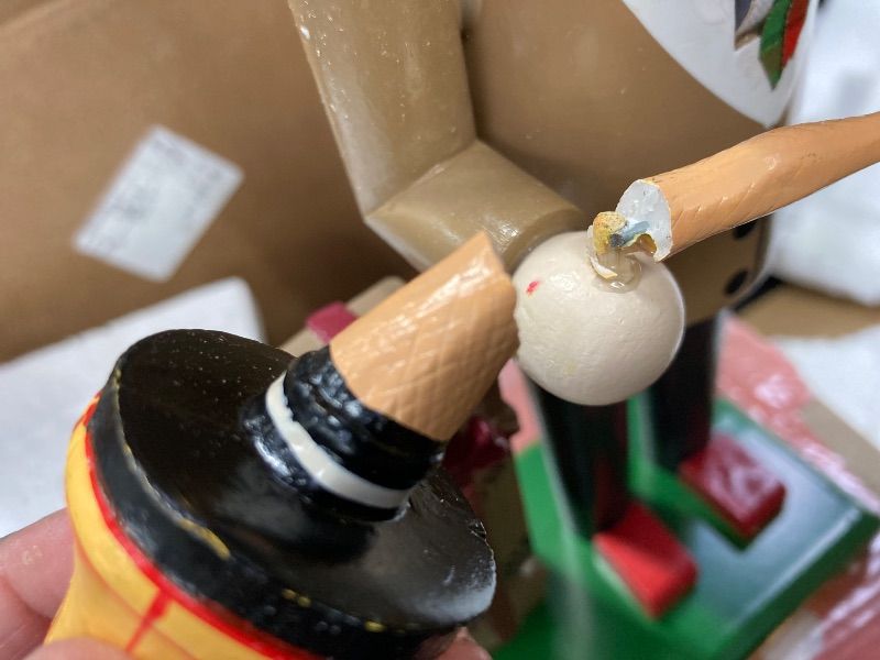 View 3 of ***BROKEN PIECE AS PICTURED***Kurt Adler 11" A Christmas Story Mr. Parker with Leg Lamp Nutcracker***BROKEN PIECE AS PICTURED***