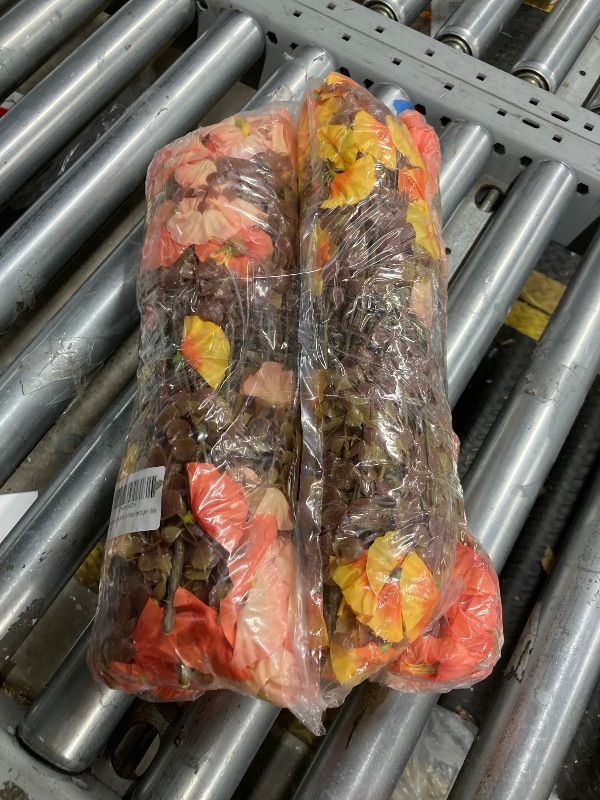 Photo 1 of  pack of 2Artificial Mums for Outdoors Fake Fall Flowers Plants for Autumn Decoration, 12 Bundles Silk Morning Glory with Eucalyptus Look Real UV Resistant Faux Mums for Outside Planters Yard Patio Porch, Mix