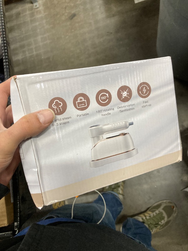 Photo 1 of ***PLUG DOES NOT STAY IN***Portable Travel Steamer, 1200W Handheld Fabric Steamer for Clothes, 4 Modes with LCD Display, Powerful Wrinkle Remover for Home & Travel, 150ml Water Tank, 10S Fast Heat-Up, 180° Swivel Handle***PLUG DOES NOT STAY IN***