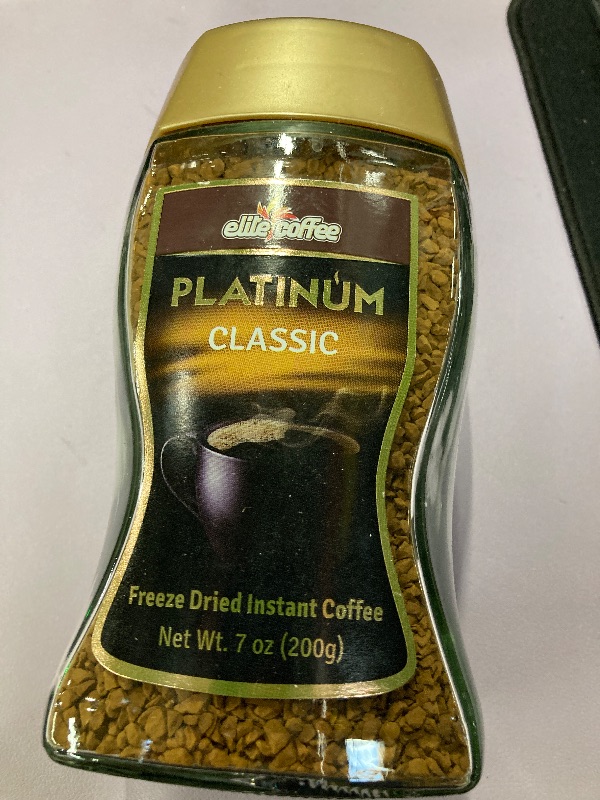 View 2 of ***ONLY ONE JAR***Elite Platinum Freeze Dried Instant Classic Coffee 7.5oz | Kosher for Passover | Glass Jar | Rich Aroma