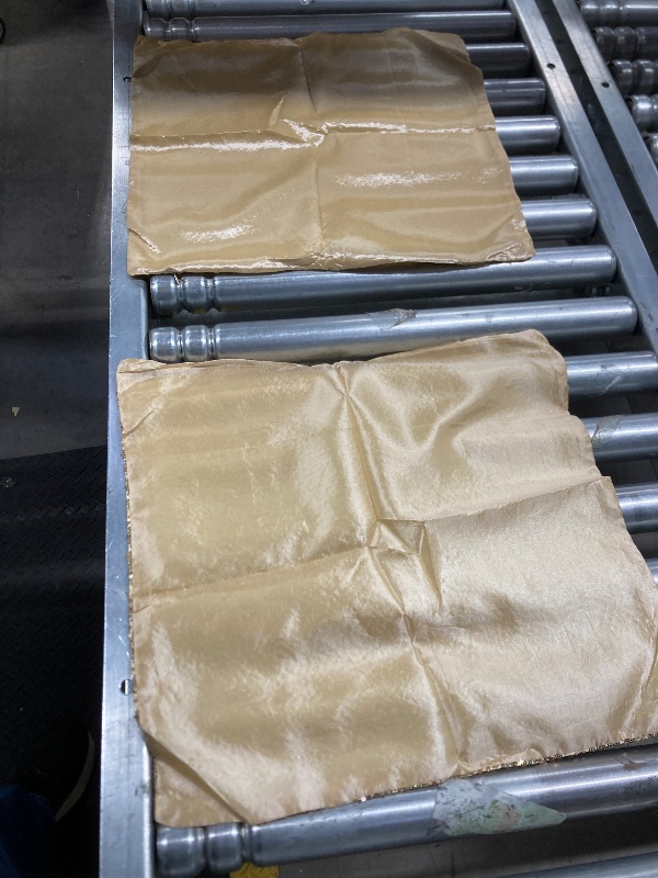 Photo 1 of 2 Pcs Sequin Pillow Cases Glitter Pillow Covers Throw Covers Decorative Cushion Case for Couch Bed Sofa Wedding, No Insert (18'',Gold)   ***(ORIGINAL STOCK PHOTO NOT AVAILABLE)***