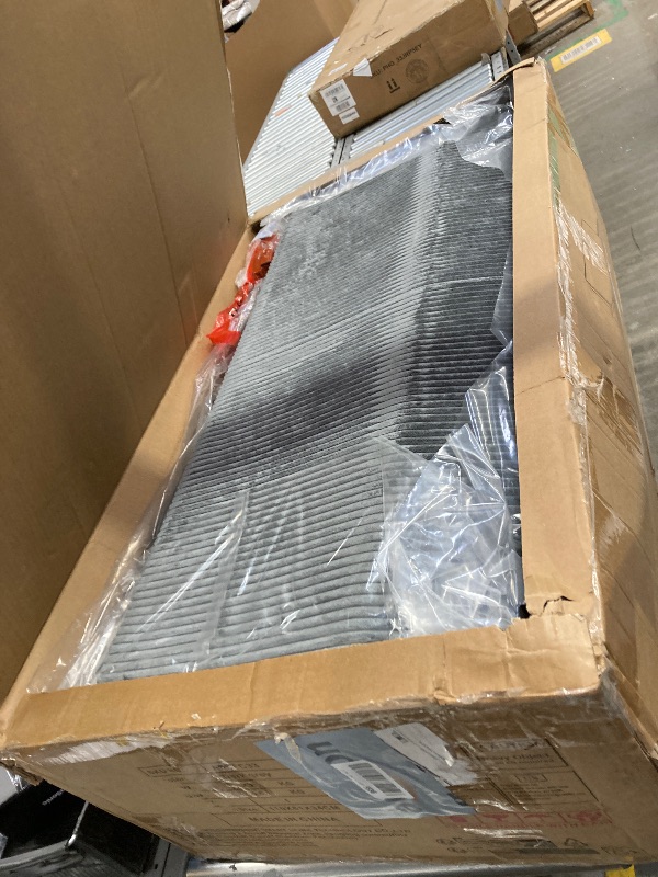 Photo 1 of ***MISSING PARTS -SELLING AS IS*** Welzona 47.2" Convertible Sofa Bed Couch, Comfy Corduroy Couch Bed, All in 1 Loveseat Sleeper Sofa, Love Seat Sleeper Bed, Modern Couches for Living Room/Apartment/Home/Office, Grey