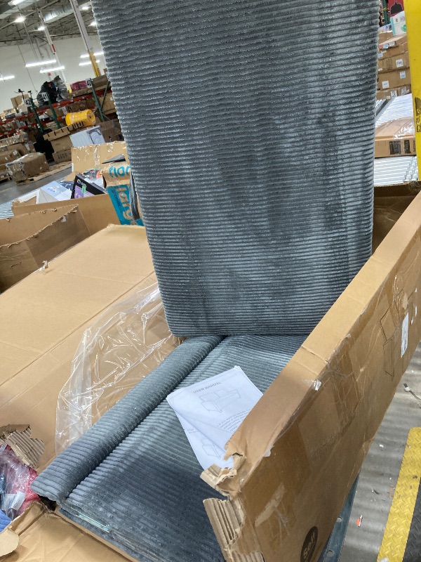 Photo 1 of ***MISSING PARTS -SELLING AS IS*** Welzona 47.2" Convertible Sofa Bed Couch, Comfy Corduroy Couch Bed, All in 1 Loveseat Sleeper Sofa, Love Seat Sleeper Bed, Modern Couches for Living Room/Apartment/Home/Office, Grey