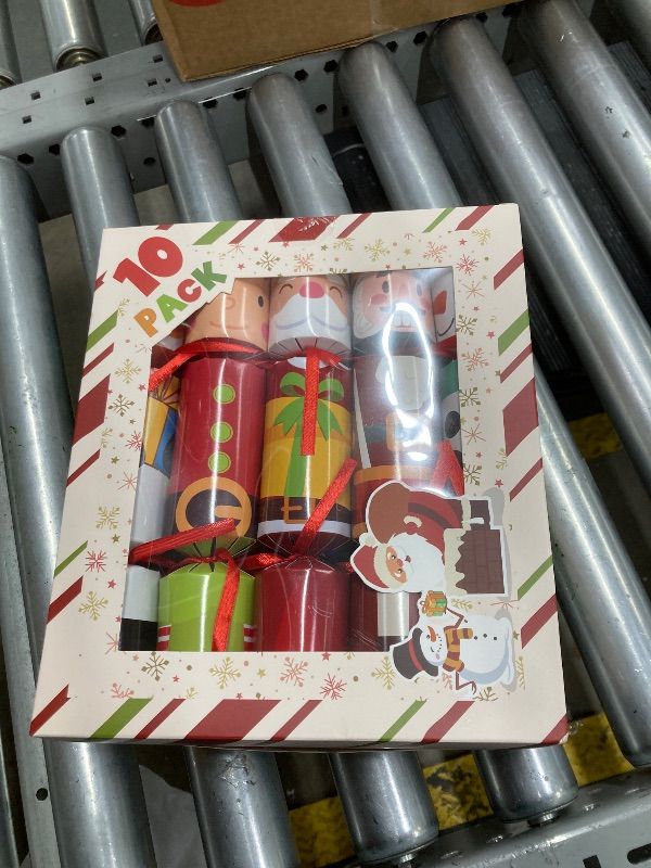 View 2 of 10 Pack Christmas Party Table Favors for Kids Adults, Xmas Party Favors Holiday Dinner Table Gifts with Hats Jokes Surprise Toys, Christmas Party Supplies Table Decorations for Family Office Classroom