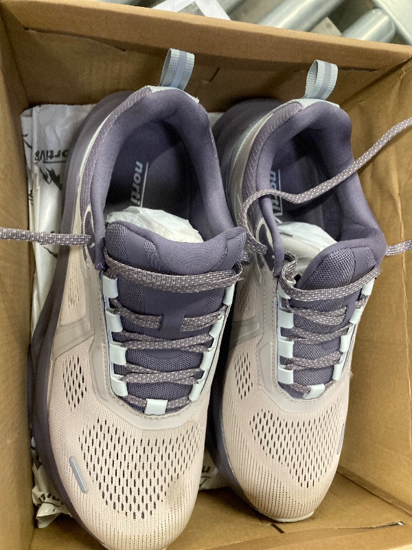 View 2 of **NORTIV 8 Women's Comfortable Walking Shoes Running Tennis MovePropel Athletic Gym Workout Jogging Fashion Sneakers,Size 8,Grey Pink/Purple,SNWS247W