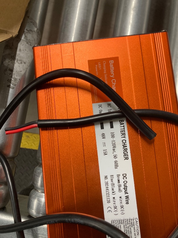 Photo 1 of ***(DAMAGE -SELLING AS PARTS ONLY)*** 48 Volt Lithium Battery Charger for Golf Cart. 15 AMP LiFePO4 Battery Charger with Anderson Plug, 16FT, 2025 Upgrade,(Output: 58.4 Volts 15A) 3-5 Hours Full Charge, Smarter