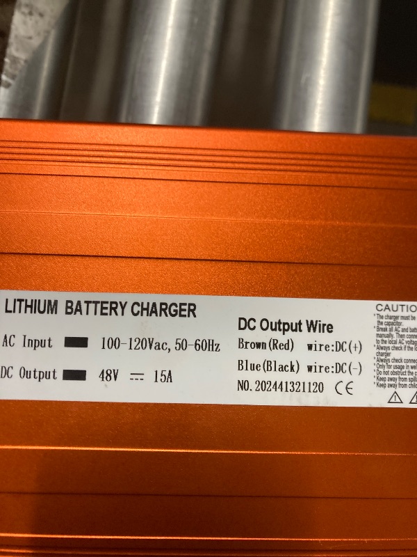 Photo 1 of ***(DAMAGE -SELLING AS PARTS ONLY)*** 48 Volt Lithium Battery Charger for Golf Cart. 15 AMP LiFePO4 Battery Charger with Anderson Plug, 16FT, 2025 Upgrade,(Output: 58.4 Volts 15A) 3-5 Hours Full Charge, Smarter