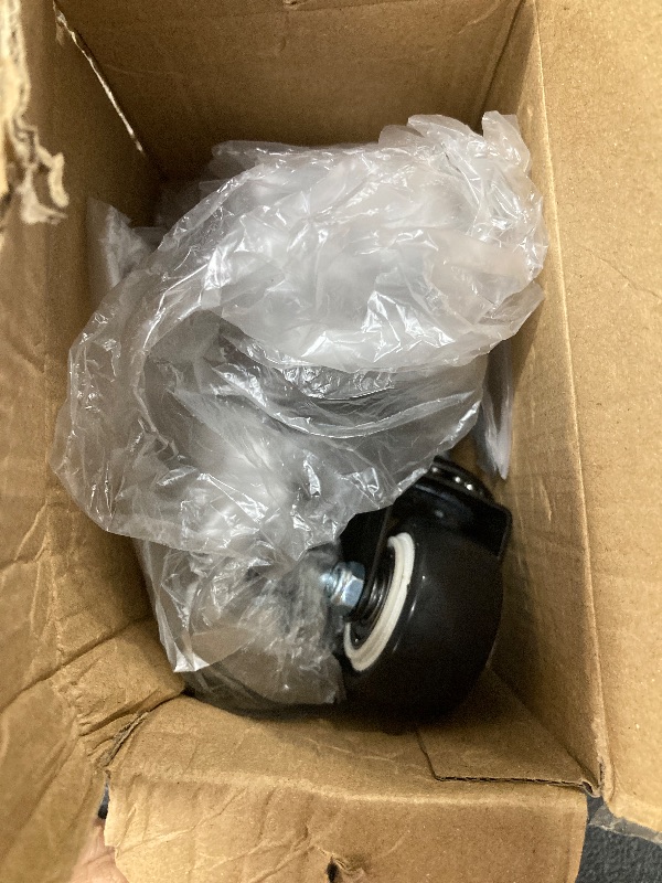 Photo 1 of 1.5 Inch Swivel Caster Wheels PU 360 Degree Threaded Stem Caster Wheel M8 x 25mm, 330lb Total Load Capacity, Pack of 4