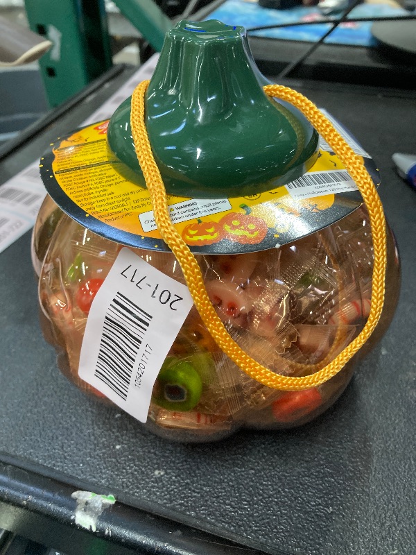 Photo 1 of 120 PCS Halloween Small Hard Candy – Packed in A Pumpkin Jar – Individually Wrapped Themed Colors & Designs – Trick Or Treat Candies - Bulk Candy’s Great Use, For Kids, Trick or Treat, Party Favor, Classrooms, Goodie Bags (Halloween)