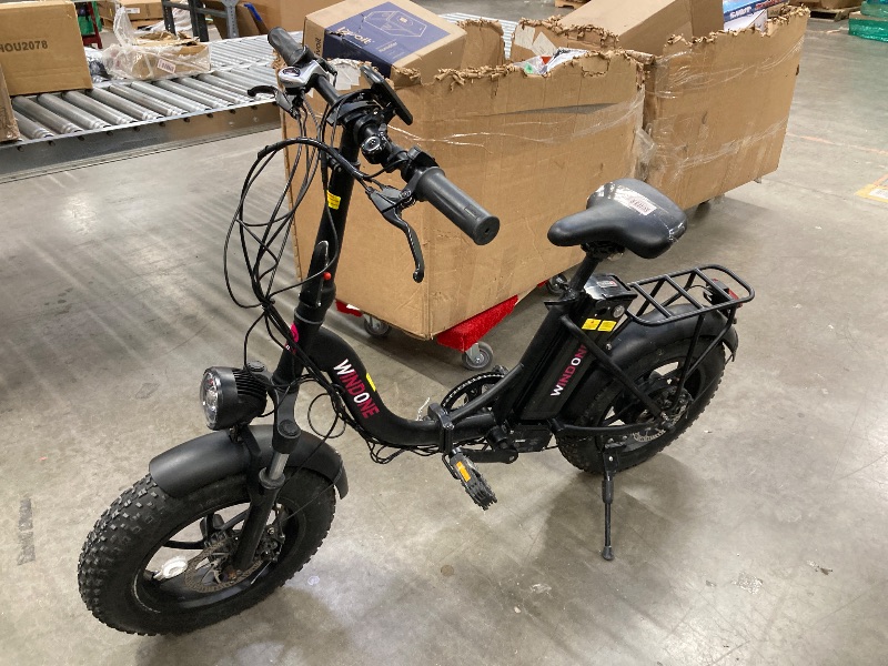 Photo 1 of ***Selling for Parts Only***DOES NOT CHARGE**CHARGER IS NOW MISSING***Windone S16 Electric Bike for Adults, Max 22MPH Speed & 50 Miles Range (PAS), 750W Peak Motor Ebike with 48V/13Ah Removable Battery, 16" x 4.0 Fat Tire and Shock Absorber,UL Certified**