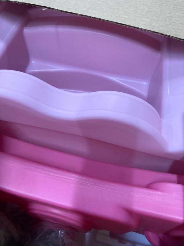 Photo 1 of ***MISSING STICKERS & THERE IS A BROKEN KNOB***Step2 Fun with Friends Kids Kitchen Playset, Indoor/Outdoor Kitchenette, Interactive Play with Lights and Sounds, Durable Plastic, Includes 25 Piece Toy Accessories, Toddlers 2+ Years Old, Pink***MISSING STIC