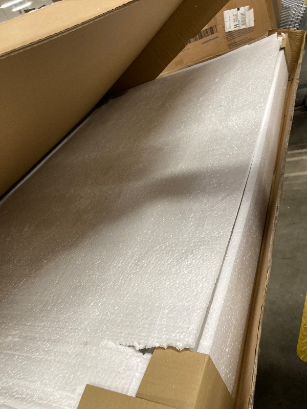 Photo 1 of ***SIDEBOARDS MAY BE MISSING*** Umi Full Size Bed, Classic Panel Design with Molded Details, White Wood***AS IN PICTURES, BOX STATES, FULL HEADBOARD, FOOTBOARD & SLATS***SIDEBOARDS MAY BE MISSING***