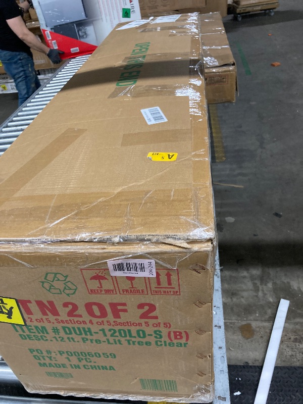 View 5 of ***THIS IS BOX 2 OF 2 ONLY***IT IS ONLY HALF THE TREE***National Tree Company 12 ft Pre-Lit Dunhill Fir Artificial Christmas Tree, 1,500 Clear Lights, 7,794 Tips, Includes Stand, Green***THIS IS BOX 2 OF 2 ONLY***IT IS ONLY HALF THE TREE***