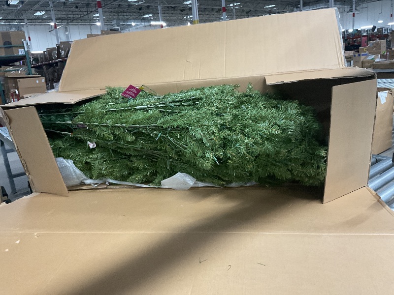 View 3 of ***THIS IS BOX 2 OF 2 ONLY***IT IS ONLY HALF THE TREE***National Tree Company 12 ft Pre-Lit Dunhill Fir Artificial Christmas Tree, 1,500 Clear Lights, 7,794 Tips, Includes Stand, Green***THIS IS BOX 2 OF 2 ONLY***IT IS ONLY HALF THE TREE***