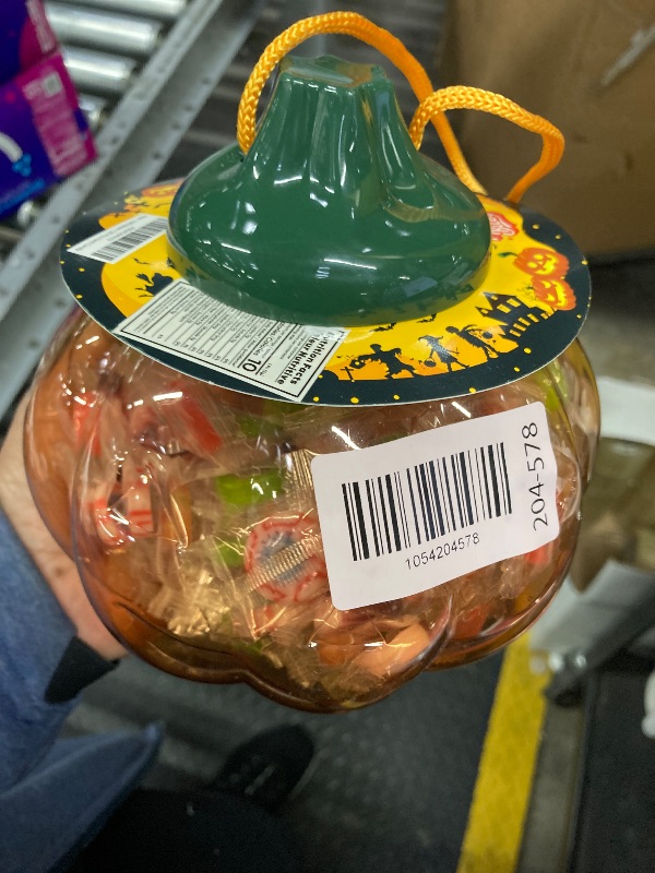Photo 1 of 120 PCS Halloween Small Hard Candy – Packed in A Pumpkin Jar – Individually Wrapped Themed Colors & Designs – Trick Or Treat Candies - Bulk Candy’s Great Use, For Kids, Trick or Treat, Party Favor, Classrooms, Goodie Bags (Halloween)
