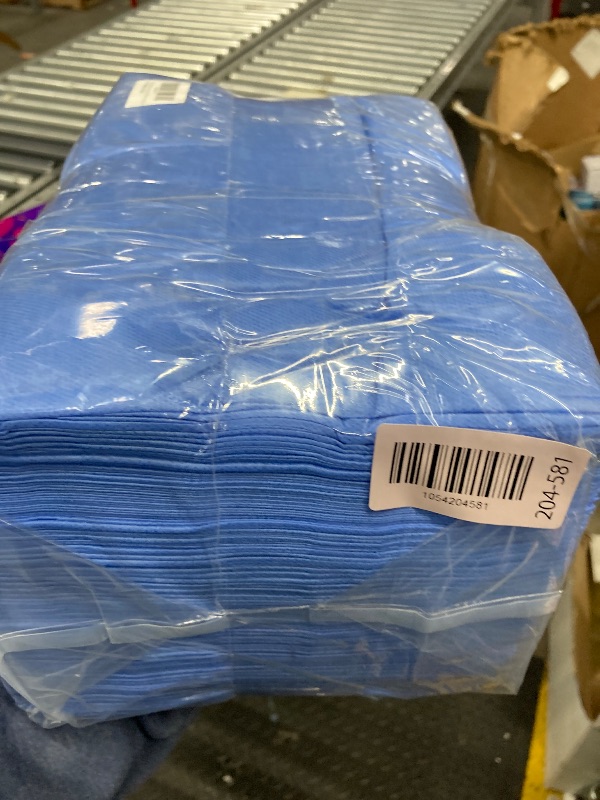 Photo 1 of 100 Pcs/Pack Disposable Bed Sheets, 31" x 71" Non Woven Massage Table Sheets Covers for Spa, Beauty Salon, Tattoos, Hotels, Travel (Blue)