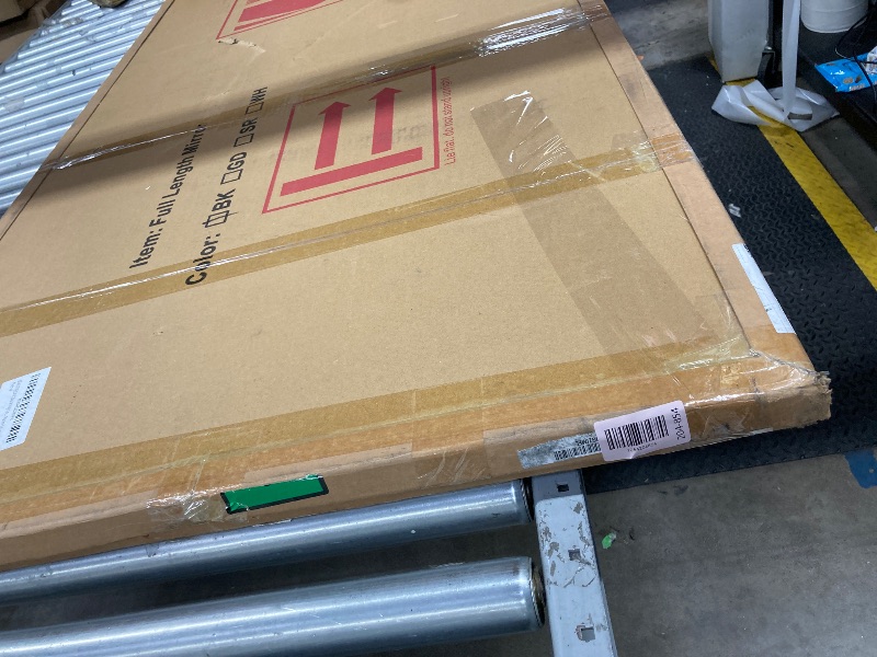 Photo 1 of BEAUTYPEAK Black Full Length Mirror, 71"x32" Rounded Corner Floor Mirror Standing Hanging or Leaning Against Wall, Suitable for Bedroom or Dressing Room