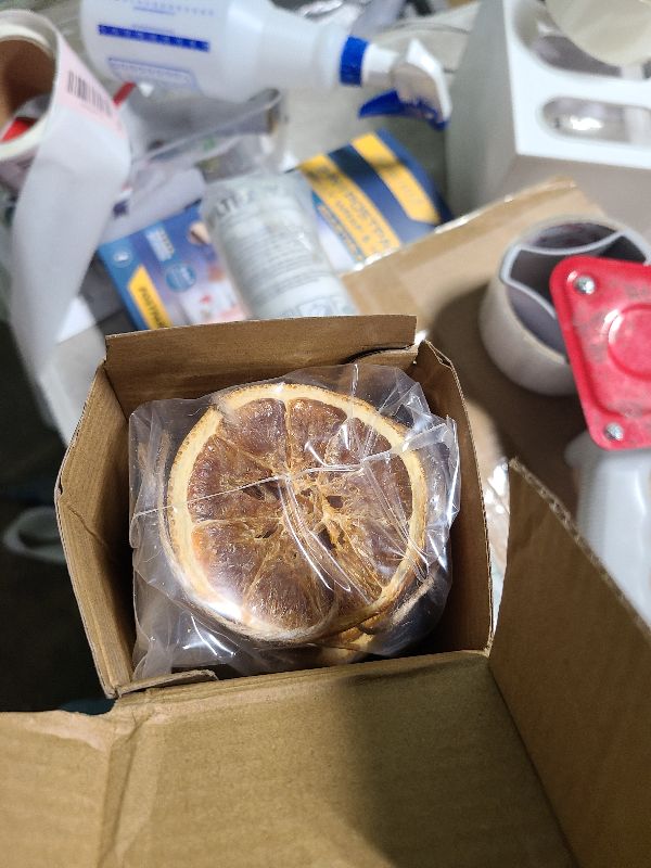 Photo 1 of 14 ft Dried Orange Slice Christmas Garland – Rustic Farmhouse Decor for Tree, Fireplace, Door, Holiday Home Decoration