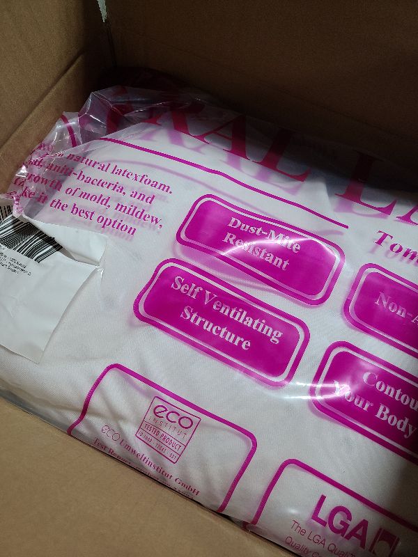 Photo 1 of 100% Natural Talalay Latex Pillow Sleeping Bed Pillows, Extra Soft Luxury Queen Pillow, Perfectly Aligns for Side/Back Pain, Stomach, Neck, Removable Breathable Cotton Cover (Standard (Extra Soft))