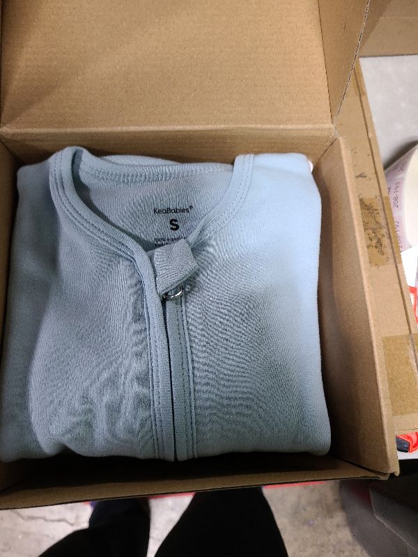 Photo 1 of 2-Pack Baby Sleep Sacks, Zipper Wearable Blanket - 0.5TOG Organic Cotton, Lightweight, Soft Cozy Infant Sleeping Sack 3-6 months, Easy to Wear Small Newborn Transition Swaddles Sleepsacks (Glacier)