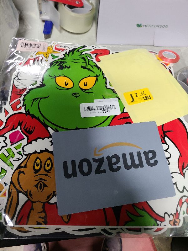 Photo 1 of 11Pcs Large Funny Christmas Door Decorations Kit, Christmas Sign Banner for Xmas Home School Office Decor