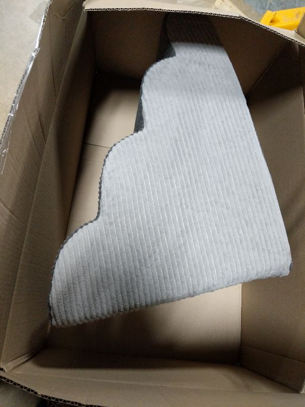 Photo 1 of 19.7”H Curved Dog Stairs Ramp for Beds Couches, Pet Steps with Durable Non-Slip Washble Fabric Cover, Pet Stairs for Bed Climbing, Dog Steps for Small Dogs and Cats, 4-Tiers,Foam Density Upgraded