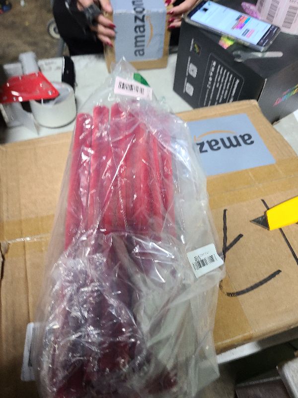 View 3 of 10-Piece Wine Bags for Travel Honeycomb Paper, Reusable Sleeve, Non-Fragile Wine Travel Bag Protection, Anti-Fall and Anti-Impact for Transport Vehicles (Red)