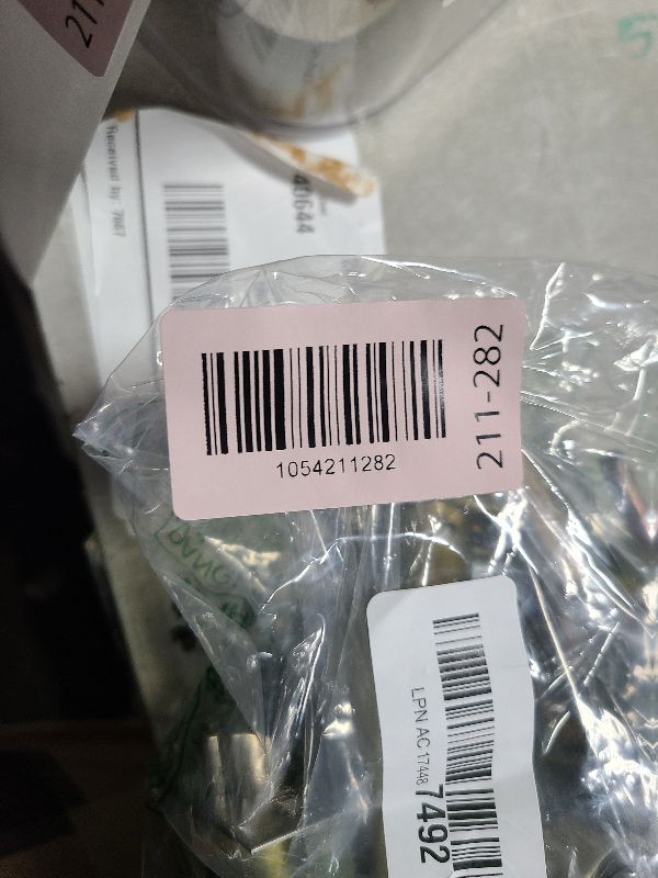 Photo 1 of (1 Pack) Keyed Alike Front Door Lever Lockset with Single Cylinder Deadbolt Combination Set, Wave Style Lever, Front Door/Exterior Door Knob with Lock and Deadbolt, Satin Nickel Finished