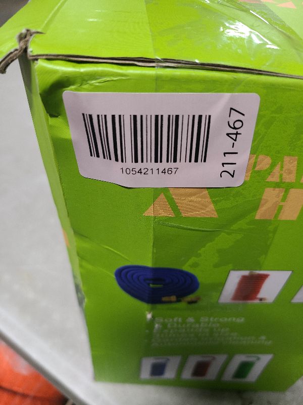 Photo 1 of 150 ft Expandable Garden Hose - Durable 3750D Fabric, 4-Layer Latex Core, Solid Brass Connectors Expanding Water Hose - 10 Spray Nozzles & Convenient Storage Bag Included