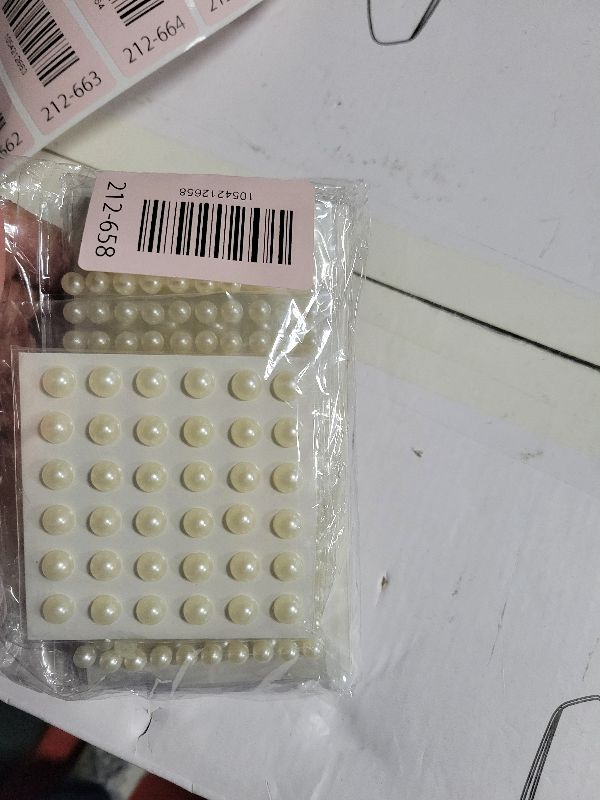 Photo 1 of 1980Pcs Self Adhesive Pearl Stickers, Shynek Pearls Sticker Gems for Hair, Face, Makeup, Eye, Nail, Crafts, Assorted Sizes
