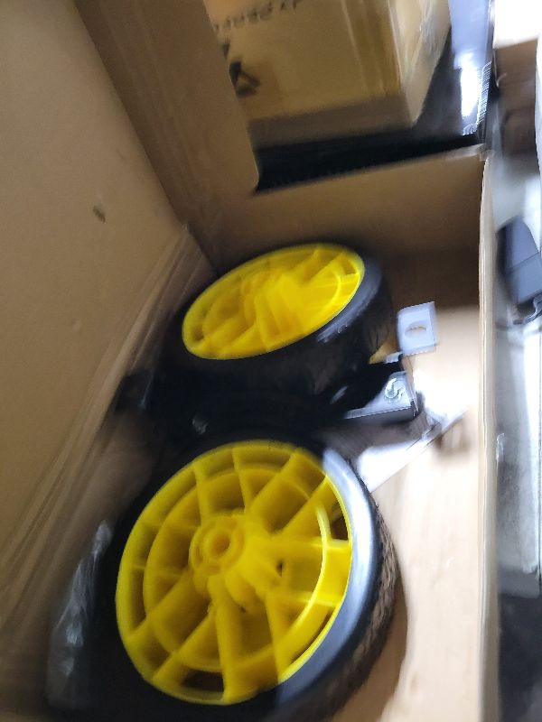 Photo 3 of KIKITE Generator Wheel Kit Compatible with Champion 2800-4750w with Folding Handle and Never-Flat Tires, Generator Replacement Parts 40065