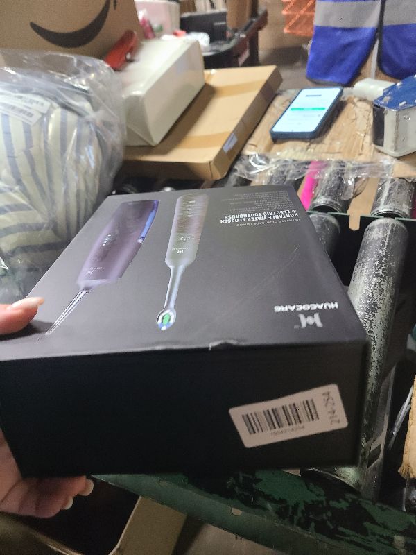 Photo 1 of 2-1 Oral Clean Kit- Water Dental flosser & Electric Toothbrush Combo- Brushing & Flossing- for Teeth Cleaning and Gum Health (Black)