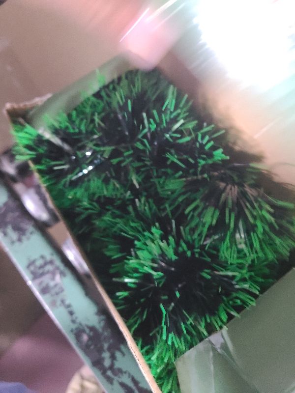 Photo 1 of 2 Pack Christmas Garland with Lights, Total 38 Feet 80 Led Battery Operated Pre-Lit Long Garland for Stairs Railing Fireplace Mantle Door Frame Decor Green Greenery Indoor Outdoor Office Decorations