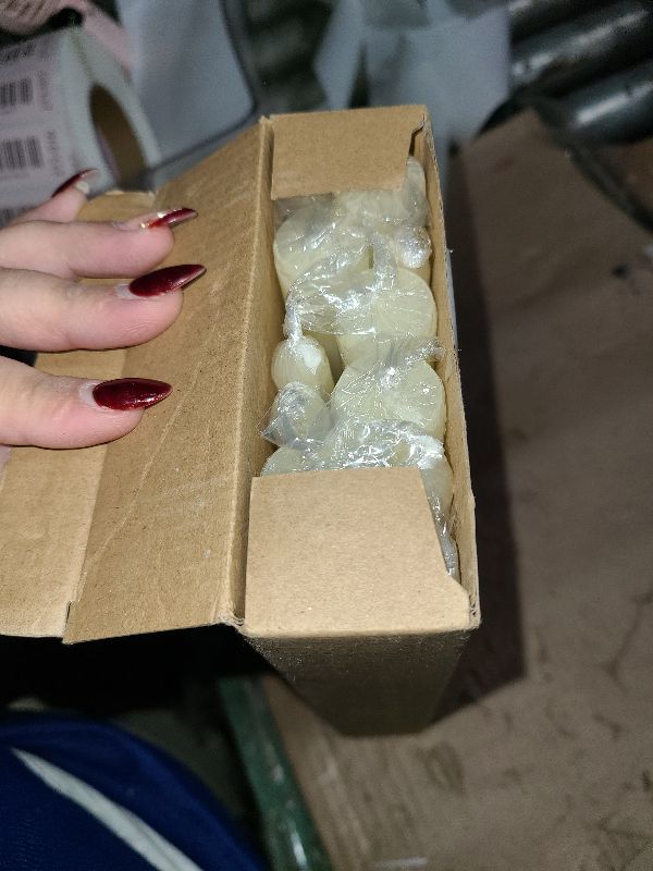 Photo 1 of 12 Pack Ivory Taper Candles 10 inch - Taper Candles Dripless, Smokeless, Unscented - 8 Hours Long Burning - Hand Poured Tall Candlesticks - Perfect for Home Decor, Weddings, and Special Occasions