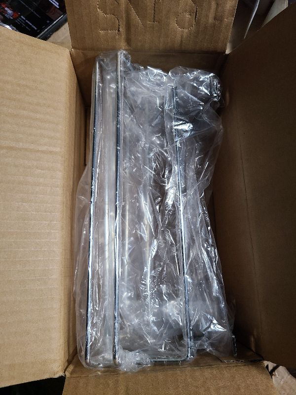 Photo 1 of 2 Pcs Stainless Steel Paper Towel Holders, Kitchen Roll Paper Holder with Double Hook Single Bar Under Cabinet for Bathroom Kitchen Under Cabinet Over Door