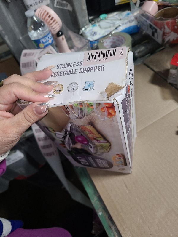 Photo 1 of 12-in-1 Vegetable Chopper, Mandoline Food Slicer for Kitchen, Cheese Grater, Veggie Chopper with Container, Vegetable Cutter for Onion, Salad and Fruit- Stainless Steel, Home Essential Tools