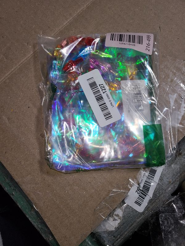 Photo 1 of 110Pcs in 10 Colors Ceramic Christmas Tree Replacement Bulbs - Plastic Lights Pegs, Included Angel Topper?Snowflake Top?Cross Stars.