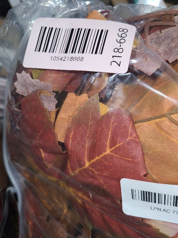 Photo 1 of 28'' Large Fall Wreath for Front Door, Porch, Window- Artificial Maple Leaves Faux Sunflower Hydrangea Pumpkins Outdoor Autumn Wreath for Home, Farmhouse Wall Thanksgiving Day Harvest Festival Decor