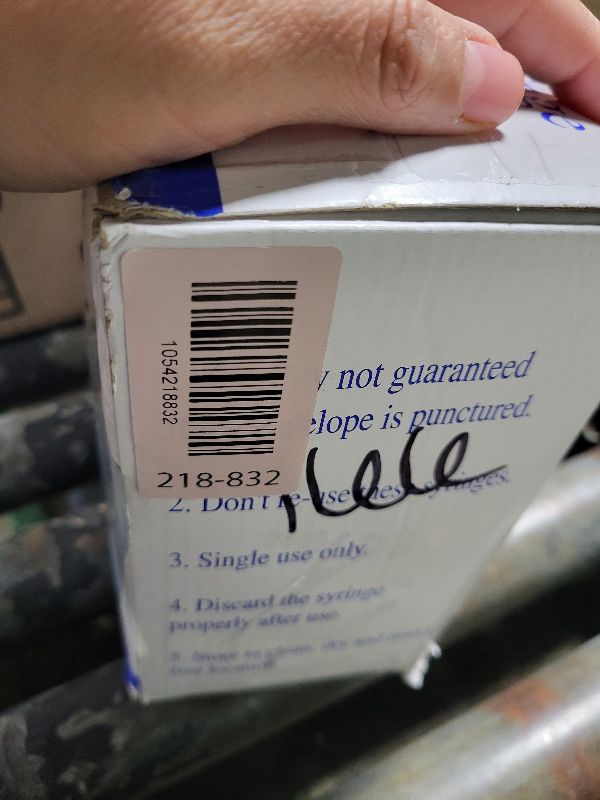 Photo 1 of 100 Pack Disposable Supplies 5ml Syringe with Needle,25 Ga 1.25inch Needles and Syringes for Scientific Labs, Measurement, Dispensing, Feeding Pets, Oil or Glue Applicator, Individual Package