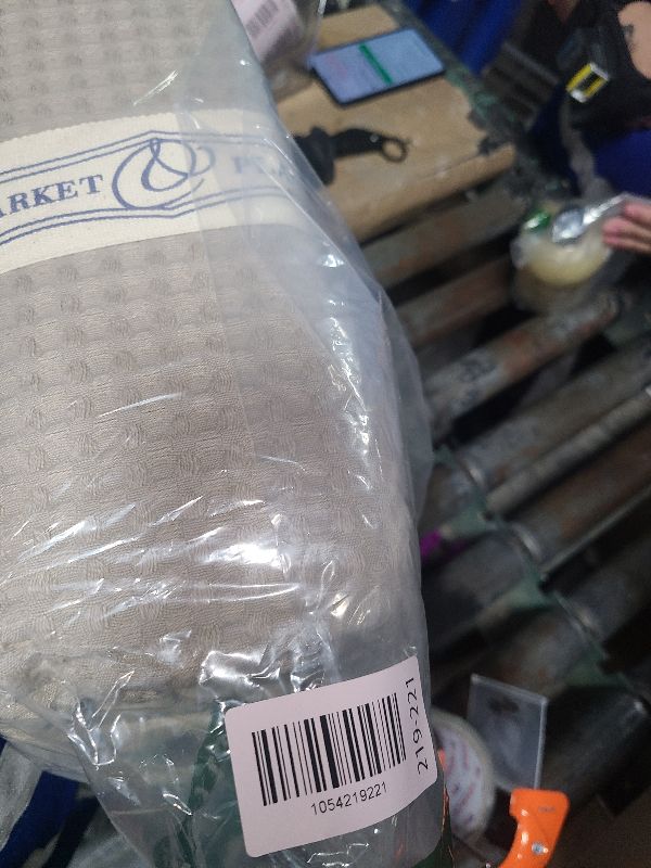 Photo 1 of 100% Cotton Waffle Weave Bed Blanket | Soft, Breathable, and Lightweight Blanket for All-Season | Perfect for Layering | Brielle Collection (King, Linen)