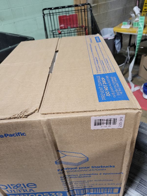 Photo 1 of 
DIXIE ULTRA® INTERFOLD 2-PLY NAPKIN DISPENSER REFILL BY GP PRO, ECO PRINT, 6000 NAPKINS PER CASE