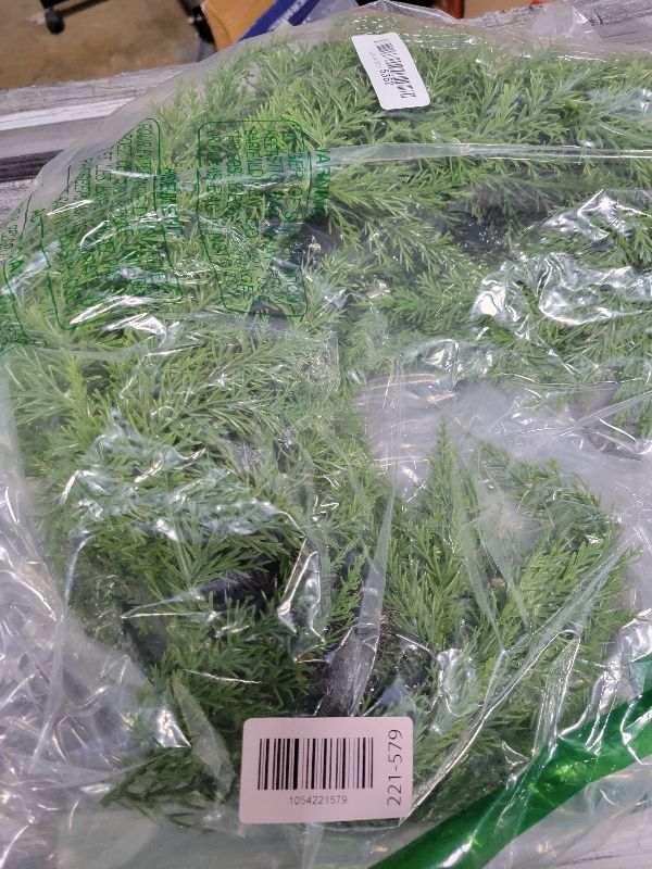 Photo 1 of 26'' Eucalyptus Wreath for Front Door - Large Artificial Eucalyptus Leaves with White Seeds Greenery Outdoor Wreath for Porch,Window,Farmhouse,Home,Hanging Decor- Spring, Summer, All Seasons (Green) ?