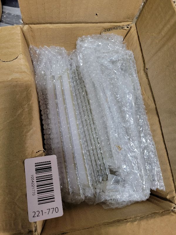 Photo 1 of 18 Pack Gold Frame Acrylic Sign Holder Wedding Table Number Slanted Clear Menu Holder Picture Document Brochure Double Sided Stands Photo Office Display(Vertical and Horizontal,6 x 4 In)