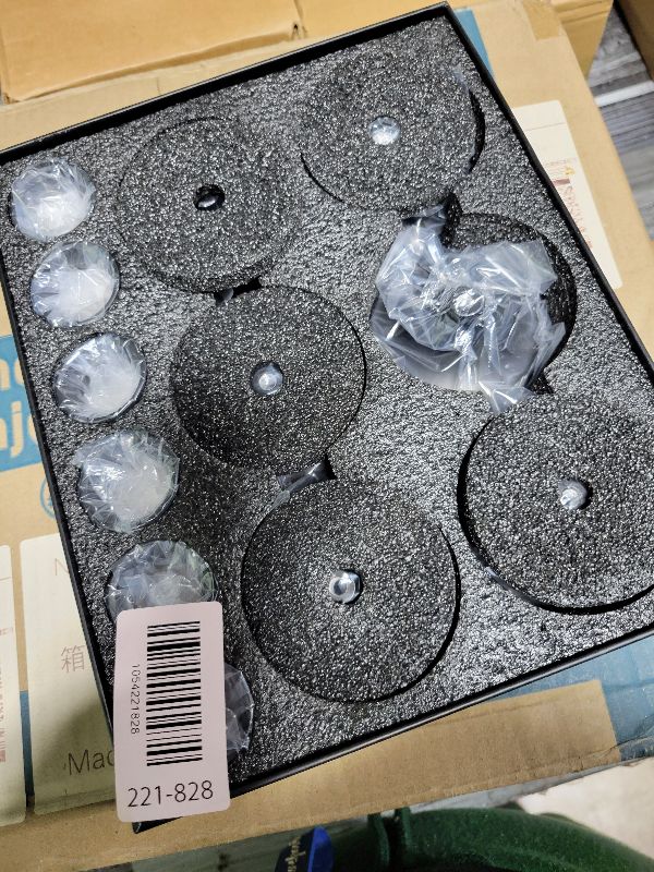 Photo 1 of 2 Set(6 Pcs) Candlestick Holders Taper Candle Holders Black Candlestick Holder Set Vintage Modern Decorative Centerpiece for Table Mantel Wedding Housewarming Gift (Black, 2 Set(6 pcs))