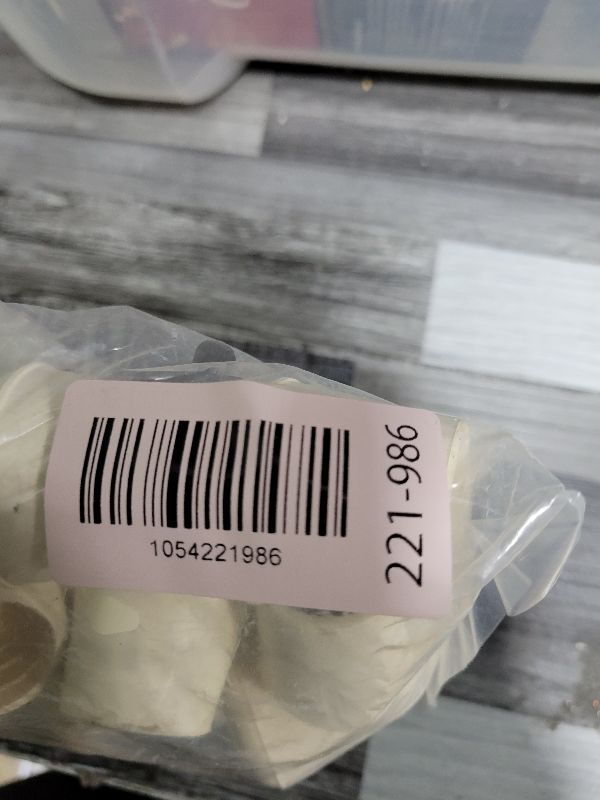 Photo 1 of 1" Round Rubber Chair Leg Tips Caps, Chair Leg Floor Protectors, Non-Slip Chairs Legs Caps, Stool Feet Protectors Cap, Folding Metal Chairs Legs Tip Replacement (White, 24 Pack)