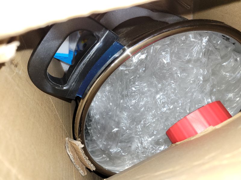 Photo 1 of 18/8 Stainless Steel Pressure Cooker 12.5 Quart, [One-Hand Locking] Olla de Presion, [3-In-1] Pressure Cooker, Induction Compatible, Gas Stovetop Compatible, Steamer Rack & Includes Glass Lid