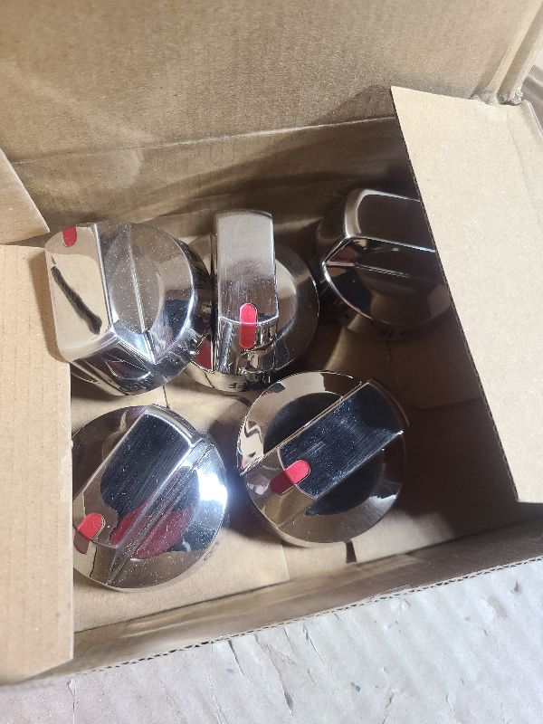 Photo 1 of ?5-Pack? Upgraded DG64-00473A Burner Control Dial Knob Range Oven Replacement Compatible with Samsung Gas Range/Oven/Stove,Sturdy Stainless Steel Reinforcement Ring.