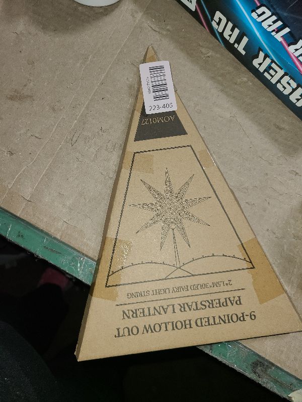 Photo 1 of 23.6inch Large Paper Lanterns Christmas Star Light Lampshade Moroccan Stars White Hollow out Party Paper Star Decoration for Weddings Birthday Xmas Holiday Winter Dinning Room