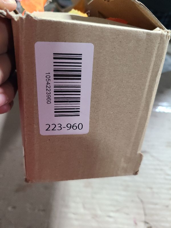 Photo 1 of 2 Pack 24 Inch Artificial Lighted Fall Maple Tree Thanksgiving Decorations with 48 LEDs Battery Operated Timer Prelit Acorn Maple Tree Lights for Thanksgiving Table Decor Home Indoor Autumn Harvest