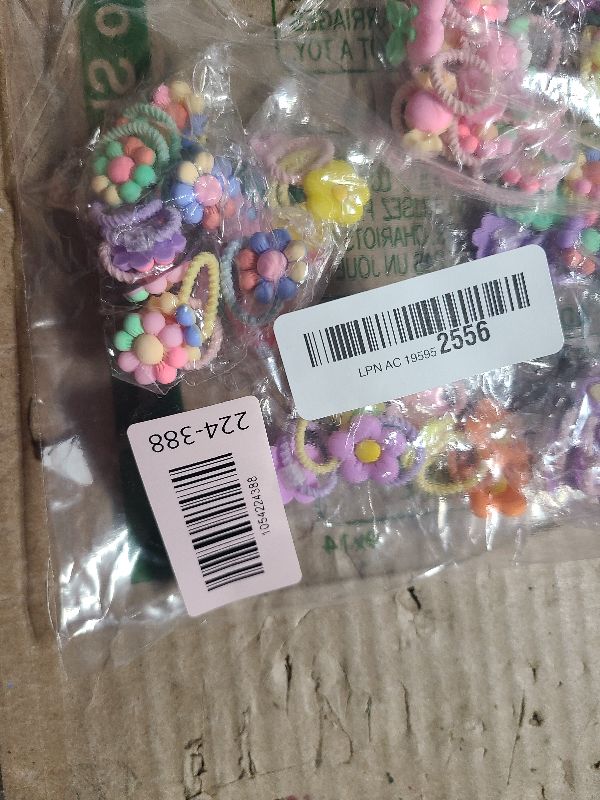 Photo 1 of 100pcs Mix Colors Girl's Elastic Hair Ties Soft Rubber Bands Hair Bands Holders Pigtails Hair Accessories for Girls Infants Toddlers Kids Teens and Children 100A